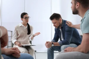 People participate in an intervention.