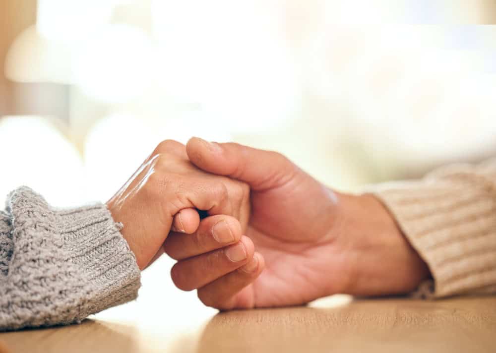 Holding hands in support of healthy relationships in recovery